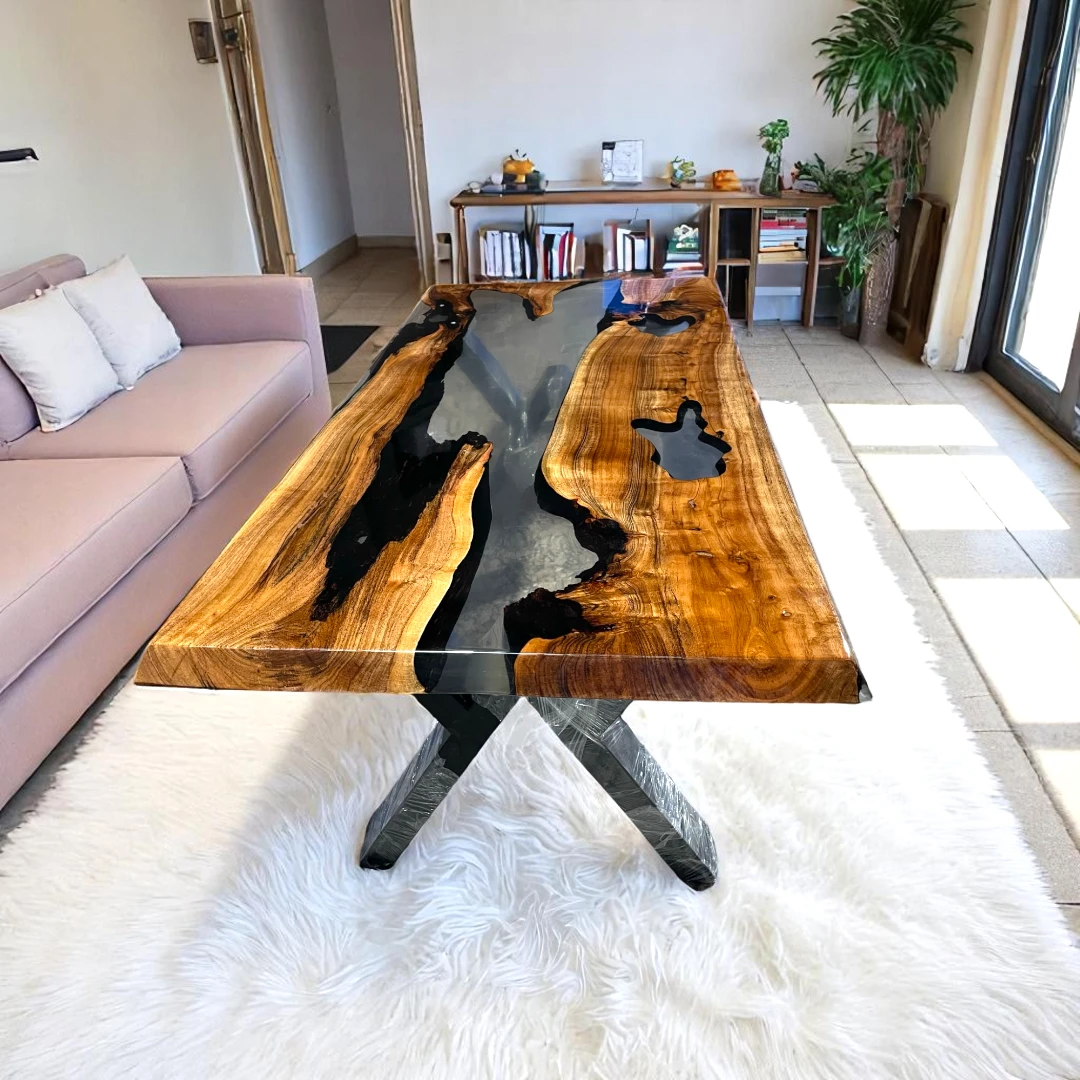 Best Wood Epoxy Table for Living Room Luxury Interiors